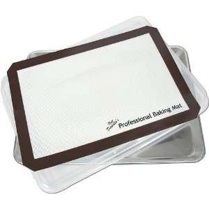   Aluminum Jelly Roll Pan Set With Baking Mat and Lid