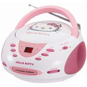    Hello Kitty Stereo CD Boombox with AM/FM Radio 