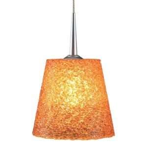   Down MP Pendant by Bruck Lighting : R276403 Finish Chrome Shade Amber