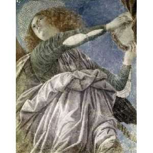Music Making Angel With Tambourine by Melozzo Da Forli. Size 12.63 X 