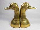 Pair of Mallard Brass Duck Bookends/Old Korea/Solid/Nice Condition