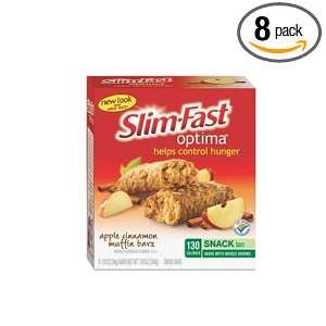  Slim Fast Optima Snack Bar, Muffin Bars, Apple Cinnamon, 1 
