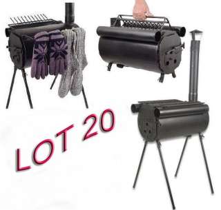 LOT 20 ~Tent Cot Heater Fishing Military Camp Field Wood Stove 
