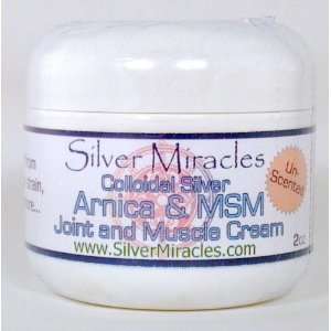  Arnica and MSM Joint and Muscle Colloidal Silver Cream   2 