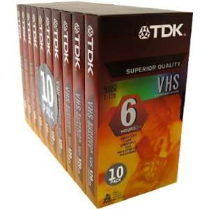 TDK 120 Minute Standard Video Tape (10 Pack): Electronics
