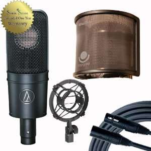 Audio Technica AT4040 Microphone Package with Windtech PopGard and 
