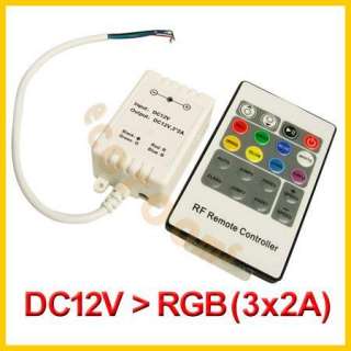 NEW RF RGB LED Light Controller Remote Dimmer DC12V 6A  
