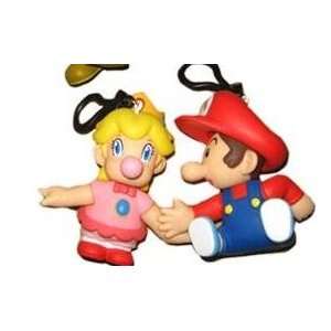  Super Mario Baby Peach & Baby Mario Keychain: Toys & Games