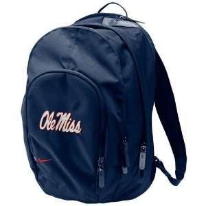  Nike Mississippi Rebels Core Navy Blue Backpack Sports 