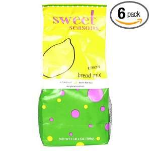 Sweet Seasons Lemon Bread Mix, 18 Ounce Package (Pack of 6)  