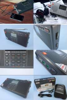 TECSUN PL 390 Black FM/AM/LW/SW/MW Dual Speaker Radio  