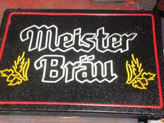 Vintage MEISTER BRAU Lighted Beer Sign  