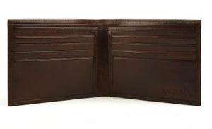 Bosca Mens Old Leather 8 Pocket Billfold Wallet  