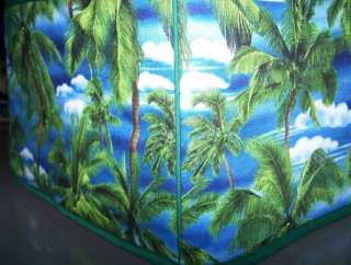 Island Palm Trees Quilted Fabric Cover 2 Slice Toaster  