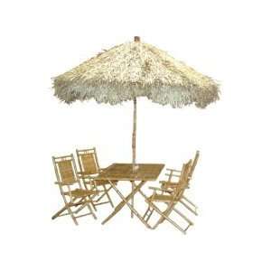   Bamboo54 5467 Palapa Family 6 Piece Dining Table Set