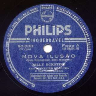 FELICIDADE Billy Eckstine MEGA RARE BRAZIL 78 RPM ±1960  