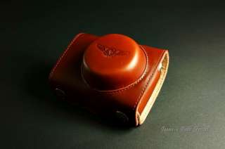 Handmade Vintage Full Real Leather Camera Case for Nikon J1(For 10mm 