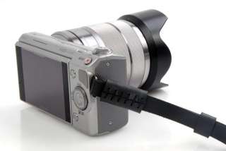 Black Leather Camera Hand Wrist Straps DSLR Sony Canon  