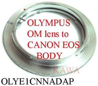 Olympus OM Lens to Canon EOS mount Camera adapter NEW  