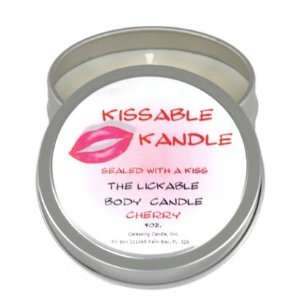   Kandle   Lickable Body Massage Candle   Cherry 4oz 
