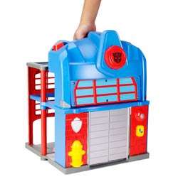 TRANSFORMERS RESCUE BOTS PLAYSKOOL HEROES FIRE STATION PRIME Playset 
