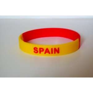  Spain silicone wristband Spain bracelet 