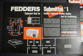 1971 Fedders Central Air Conditioning Edison NJ 7pg Ad  