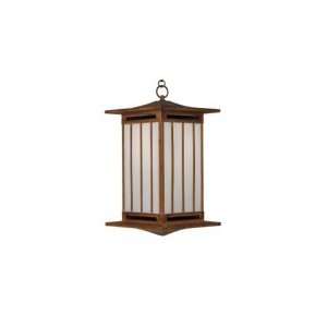   Hanging Lantern in Raw Copper with Off White glass