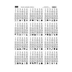 Karen Foster Clear Stickers 8.5X11 Sheet Calendar KF10813; 3 Items 