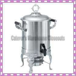 GALLON ROYAL CREST COFFEE URN, 18/8 STAINLESS NEW  