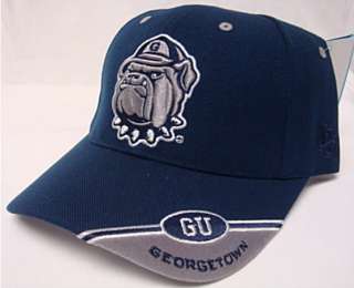 Navy Blue Georgetown University GU Hoyas Fitted Cap hat  
