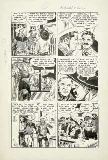 This original art is from Buster Crabbe #4, page 2 published in 
