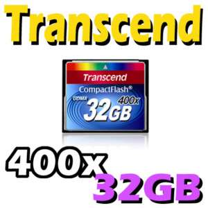 Transcend Compact Flash CF 32GB 32G 400X Memory Card  