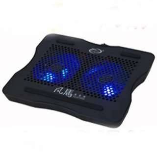 Fan Blue LED 10 15 Laptop Notebook Cooling Cooler Stand Pad + Extra 
