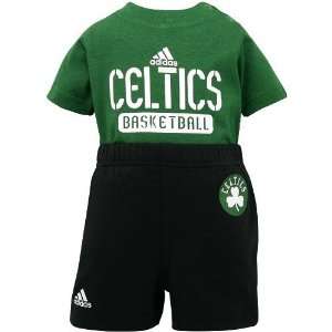   Boston Celtics Green Newborn Creeper & Shorts Set