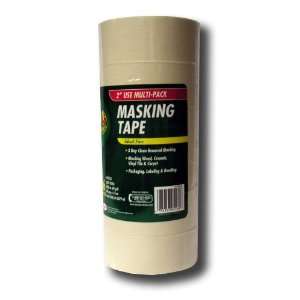  Lot of 6 2 Inch Rolls of Masking Tape 