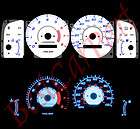 98 02 Corolla w/ RPM BLUE INDIGLO GLOW WHITE GAUGES (Fits Corolla)