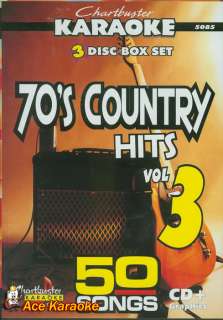 Chartbuster Karaoke 3 CDG Pack 5085 70s Country Hits  