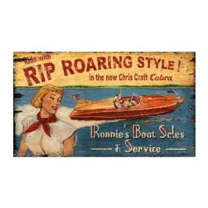  Customizable Chris Craft Boat Sales Vintage Style Wooden 