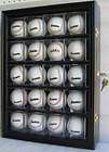 20 Baseball and Cube Display Case Cabinet Holder, UV Pr
