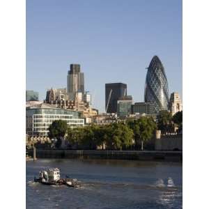 City of London and the River Thames, 30 St. Mary Axe Building on the 