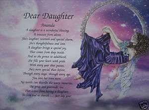DAUGHTER PERSONALIZED POEM BIRTHDAY OR CHRISTMAS GIFT  