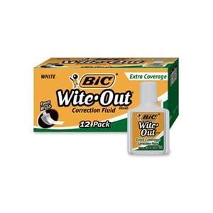  BIC Wite Out Extra Coverage Correction Fluid 20mL   1 