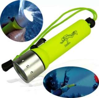 New CREE Q5 LED Light Dive Flashlight 50m Diving Sports Torch 
