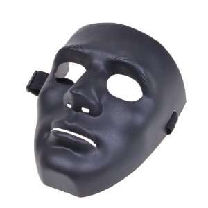   Face Plastic Plain Mask Costume Party Dance Crew Black Mask Beauty