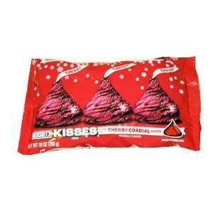 Hersheys Milk Chocolate Kisses Cherry Cordial Creme 10 Oz (Pack of 4)