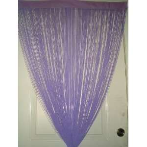  Purple Rayon String Window Door Curtain 40x90, Room 