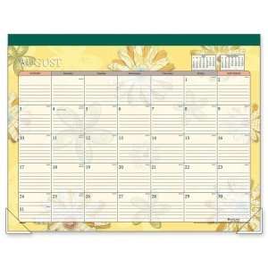    Visual Organizer Flowers Desk Pad Calendar