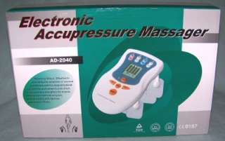 NEW ELECTRONIC ACCUPRESSURE MASSAGER AD 2040 4 OUTPUT 16 PROGRAMES 
