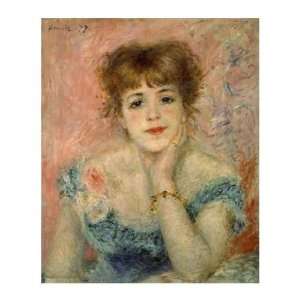 Portrait of Actress Jeanne Samary Pierre Auguste Renoir. 17.13 inches 